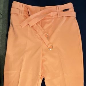 NY & Co Double Belt High Rise Ankle Pants